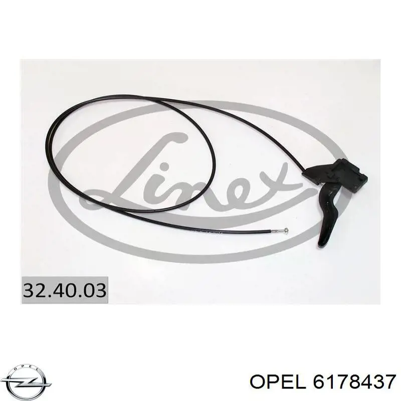 Трос открывания капота Opel 6178437 цена, от 6.03 USD