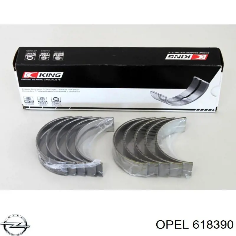 Вкладыши коленвала коренные, стандарт (STD) Opel 618390 цена, от 20.82 USD
