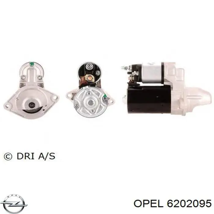 6202095 Opel Стартер автомобиля