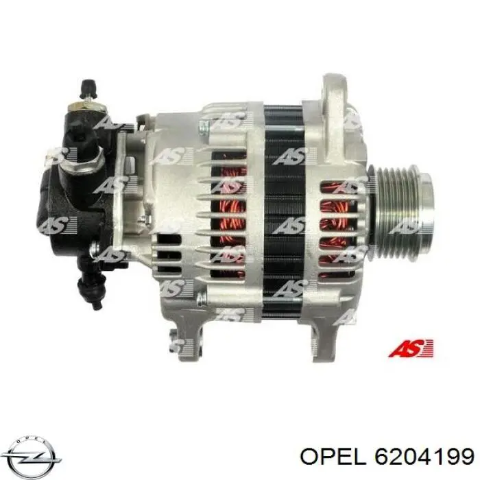 6204199 Opel генератор