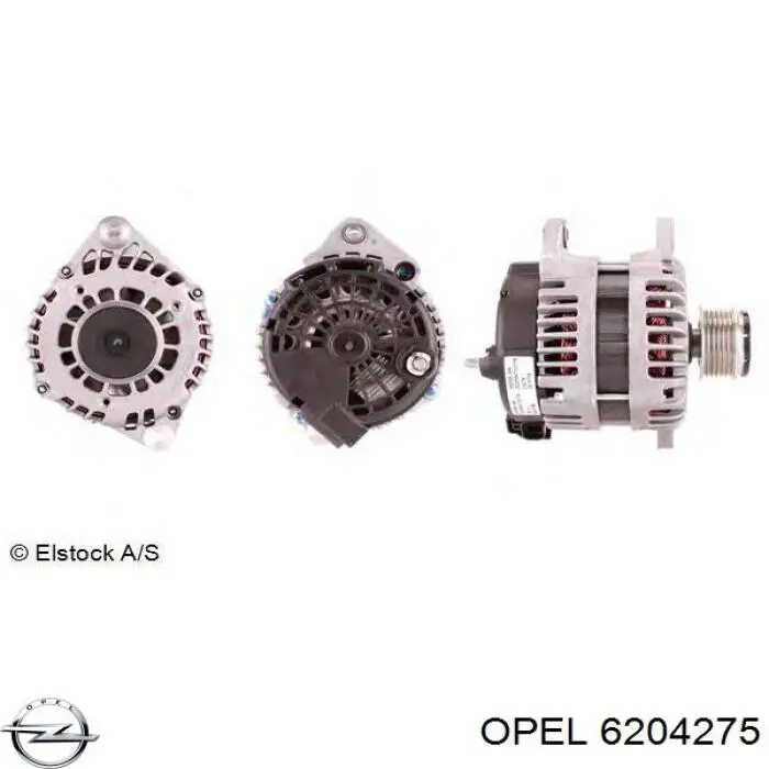 6204275 Opel генератор