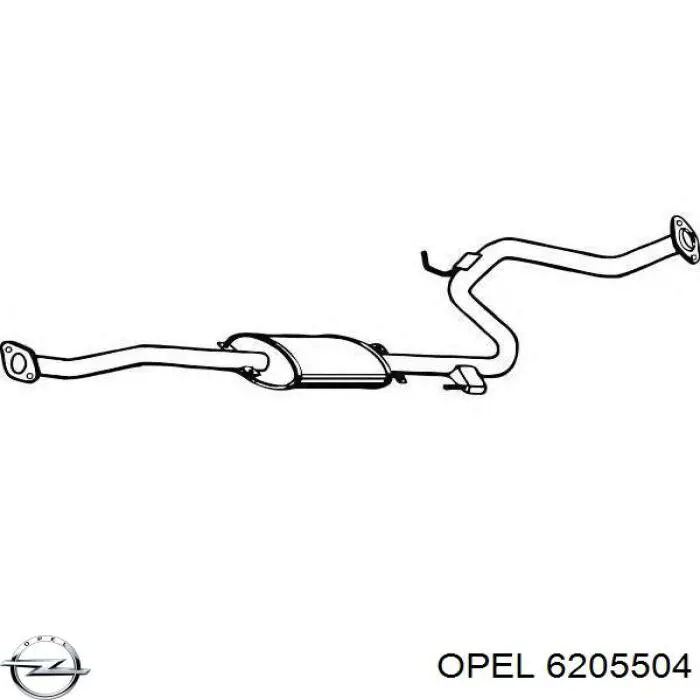 6205504 Opel eixo de diodos do gerador
