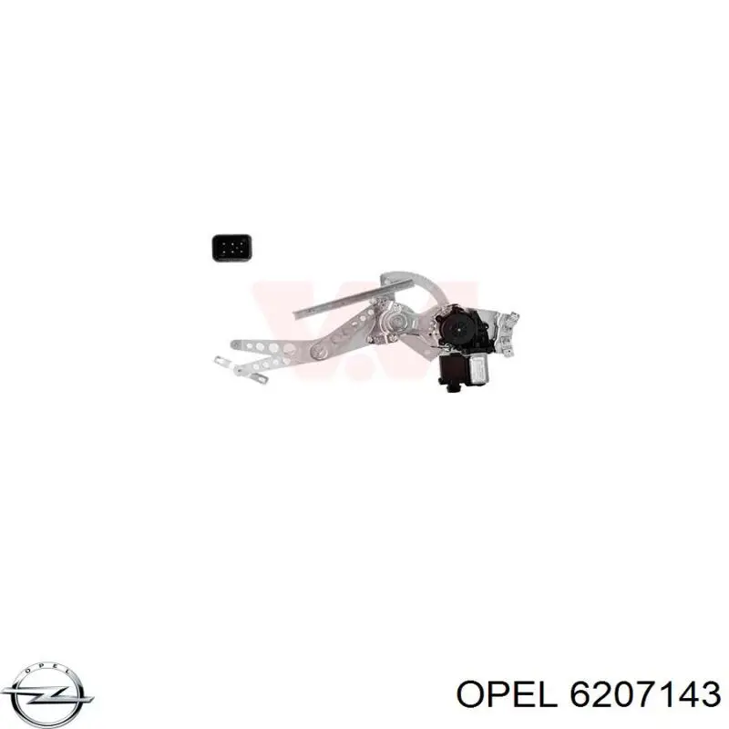 Мотор стеклоподъемника водительской двери Opel 6207143 цена, от 16.47 USD