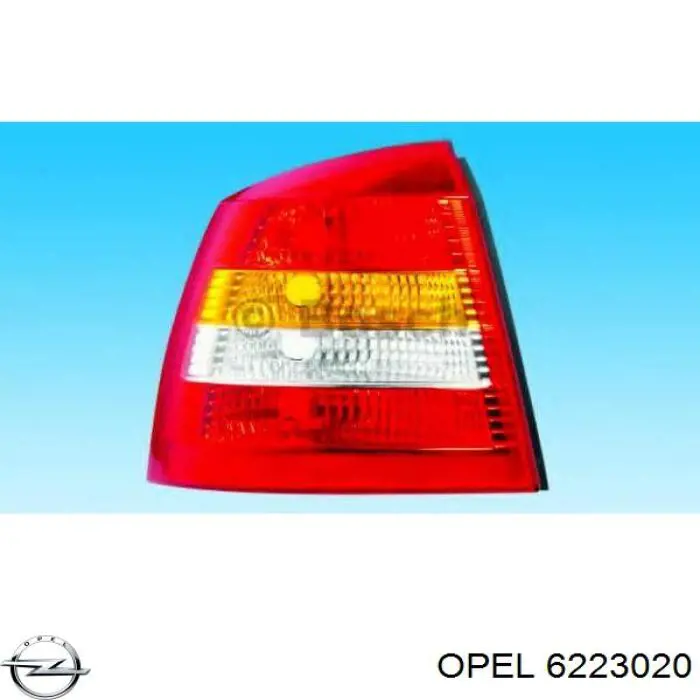 6223020 Opel фонарь задний правый