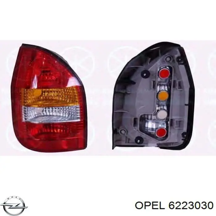 Задний фонарь 6223030 Opel
