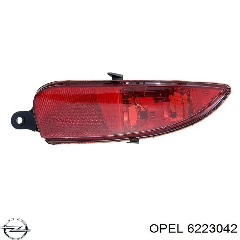 Фонарь противотуманный задний правый 1223018 Opel
