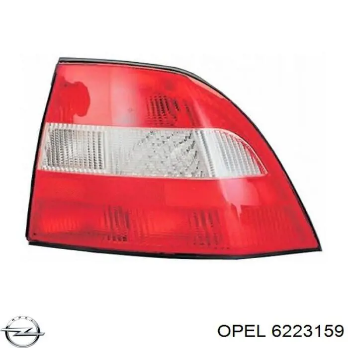 Задняя левая фара Opel 6223159 цена, от 12.67 USD