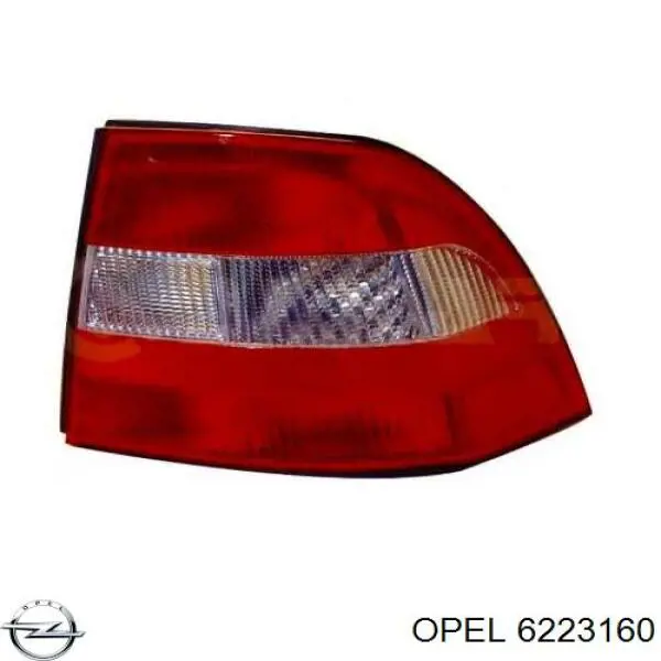 6223160 Opel фонарь задний правый