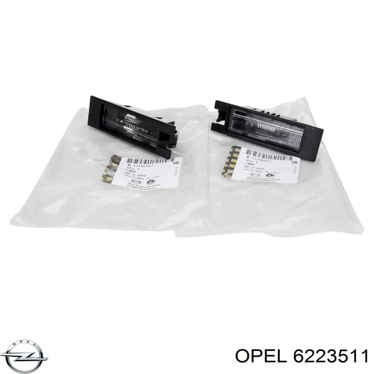 Купить 6223511 Opel Фонарь подсветки номерного знака