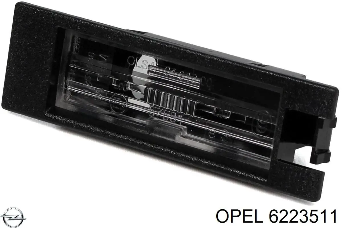 Фонарь подсветки номерного знака 6223511 Opel