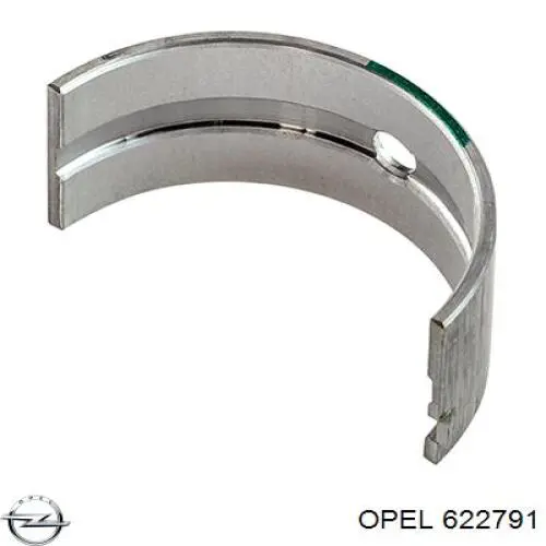 Вкладыши коленвала, шатунные, комплект, 2-й ремонт (+0,50) Opel 622791 цена, от 12.56 USD
