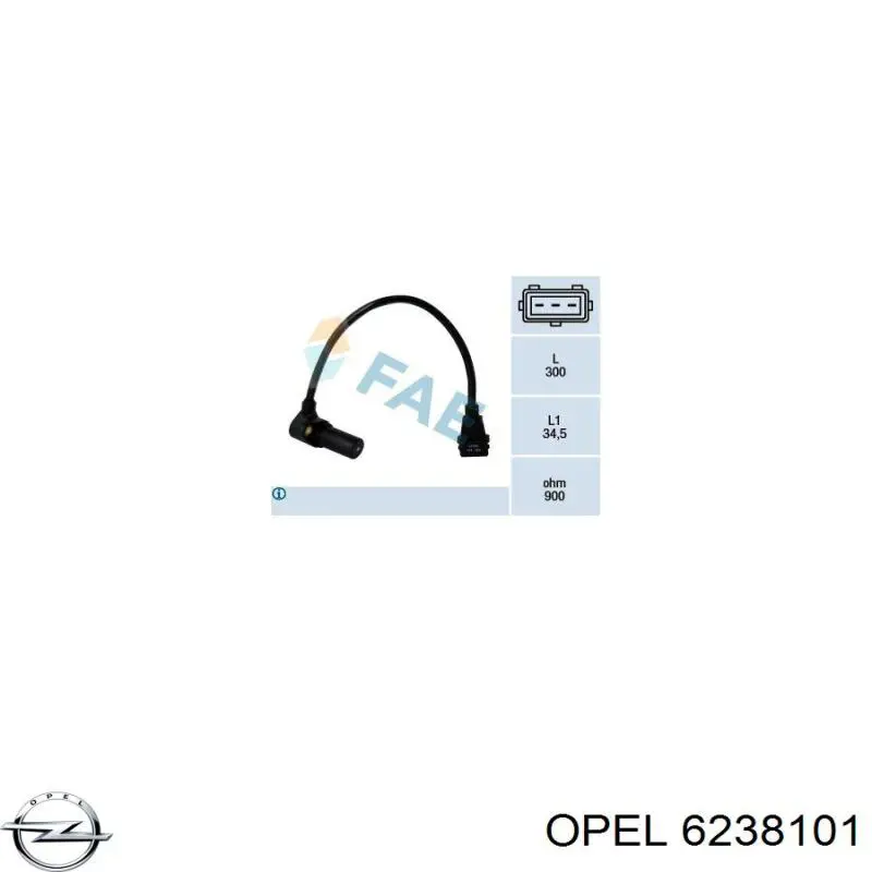 6238101 Opel датчик коленвала