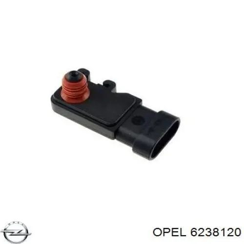 6238120 Opel sensor de pressão no coletor de admissão, map