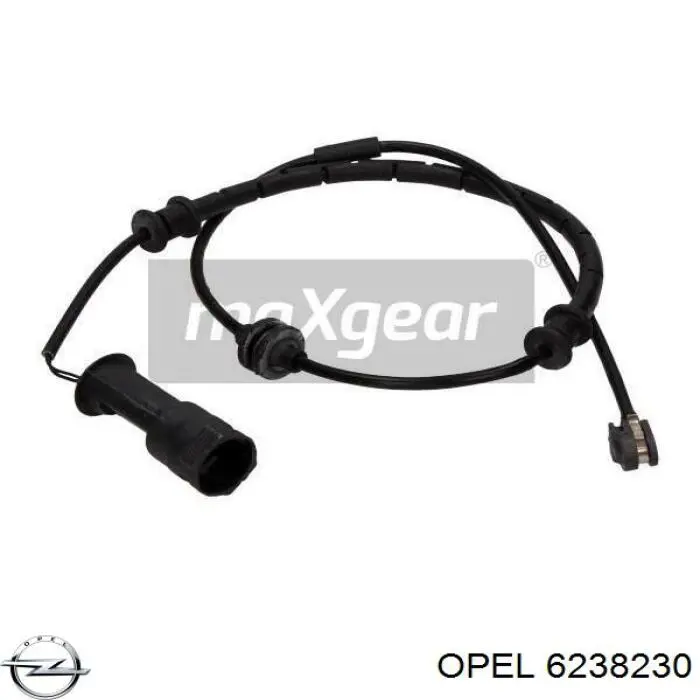 Купить 6238230 Opel Датчик износа тормозных колодок передний левый