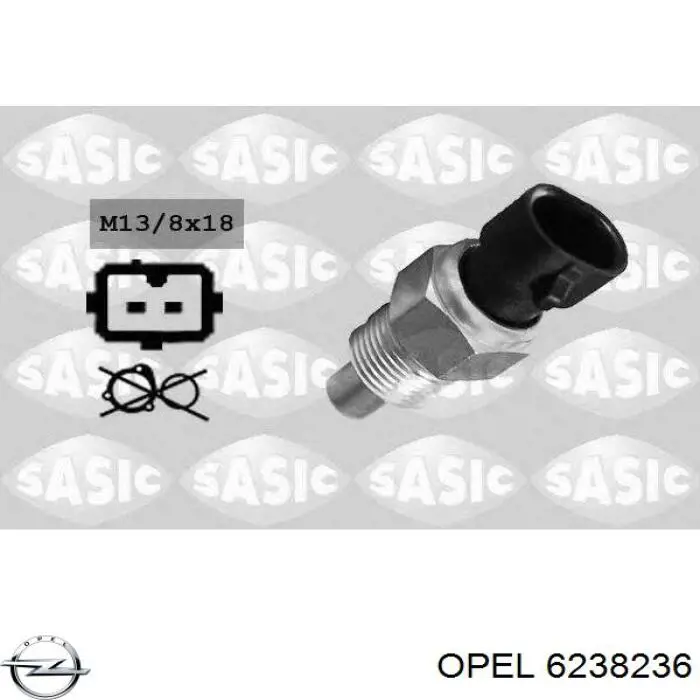 Купить 6238236 Opel Термодатчик охлаждающей жидкости
