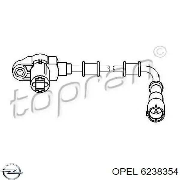 Датчик АБС (ABS) передний 6238354 Opel