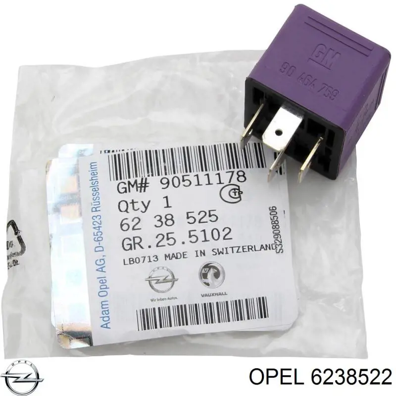 Реле кондиционера Opel 6238522 цена, от 2.39 USD