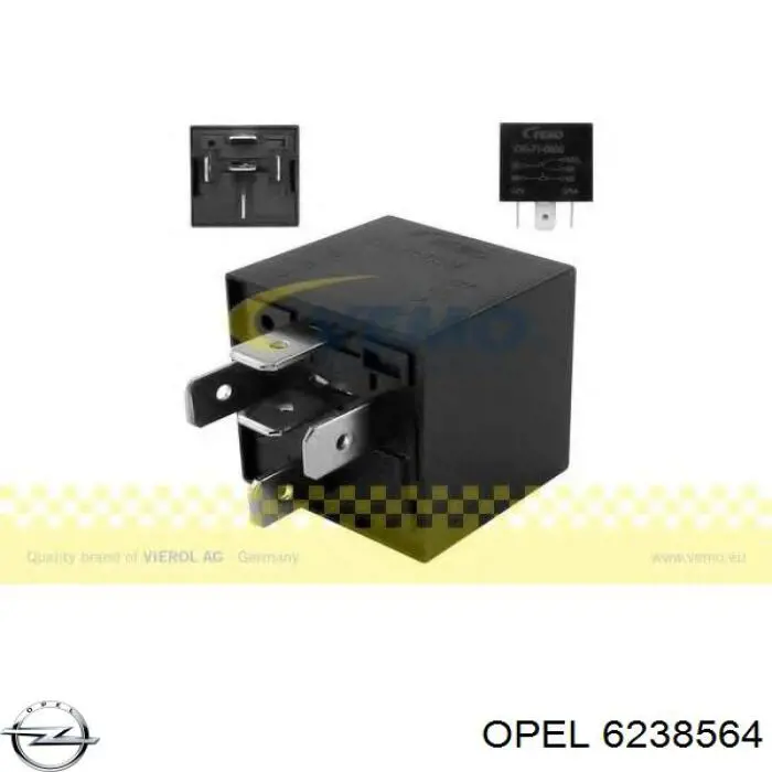 6238564 Opel реле вентилятора