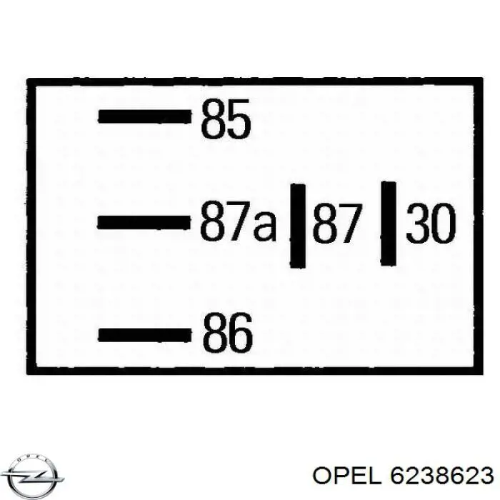 Реле противотуманной фары Opel 6238623 цена, от 2.54 USD