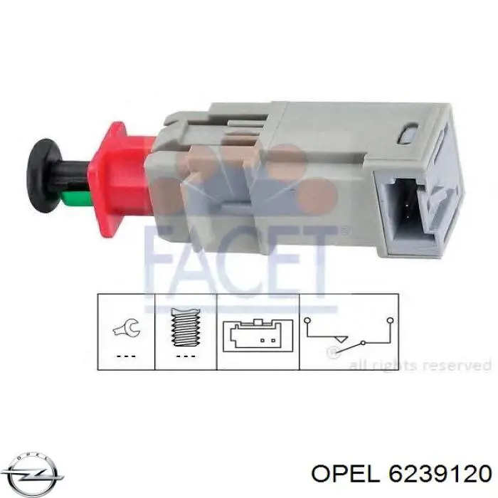 Купить 6239120 Opel Датчик включения сцепления