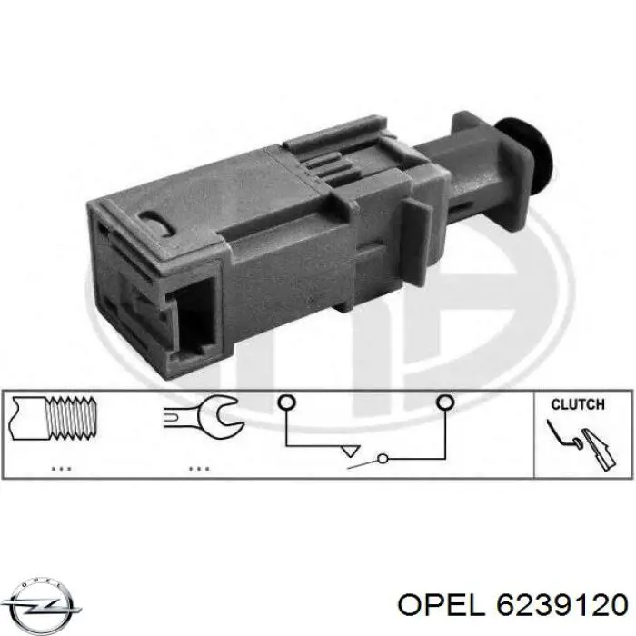 Датчик включения сцепления 6239120 Opel