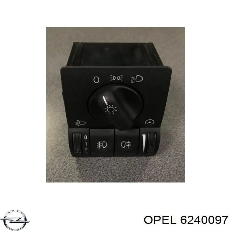 Переключатель света фар на "торпедо" 6240097 Opel