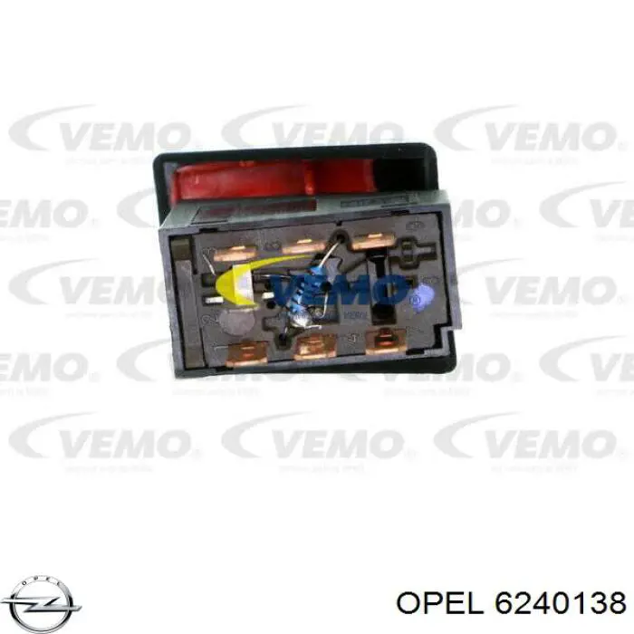 Купить 6240138 Opel Кнопка включения аварийной сигнализации