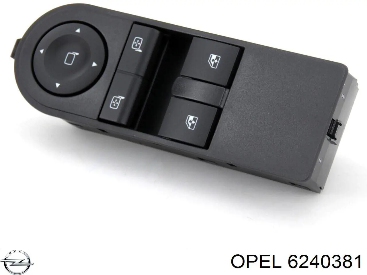 Кнопочный блок управления стеклоподъемником передний левый 6240381 Opel