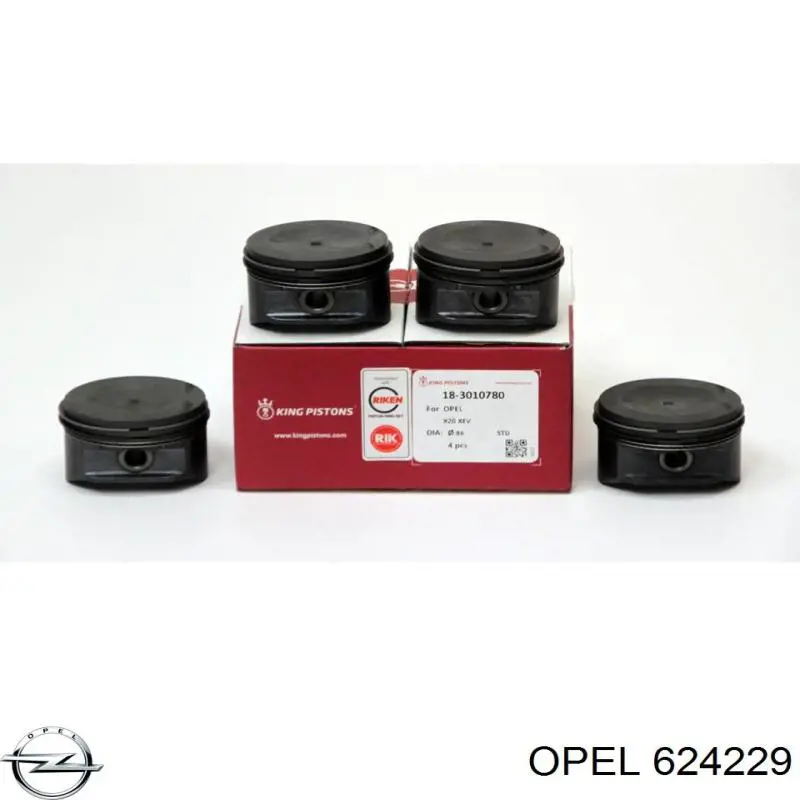 Поршень в комплекте на 1 цилиндр, 2-й ремонт (+0,50) на Opel Omega B 