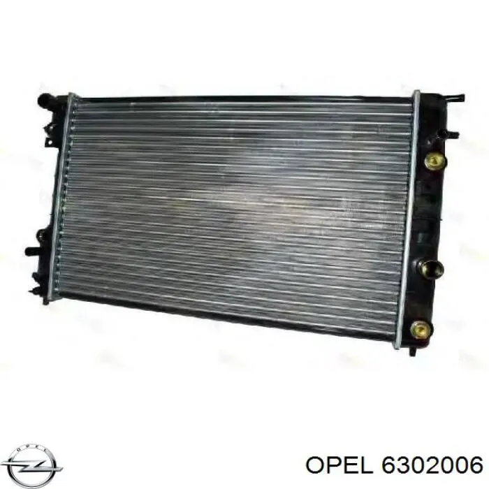 Купить 6302006 Opel Радиатор водяной
