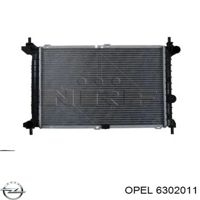6302011 Opel радиатор