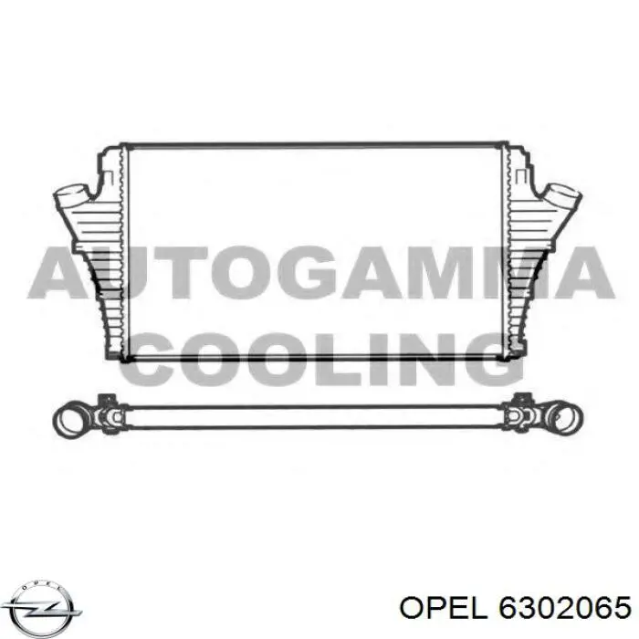 6302065 Opel интеркулер