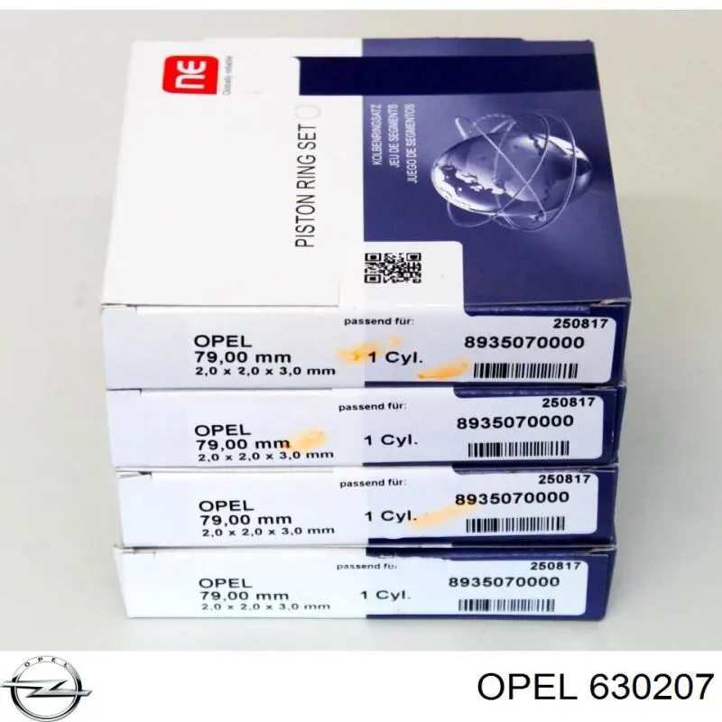 Кольца поршневые STD на 1 цилиндр Opel 630207 цена, от 22.44 USD