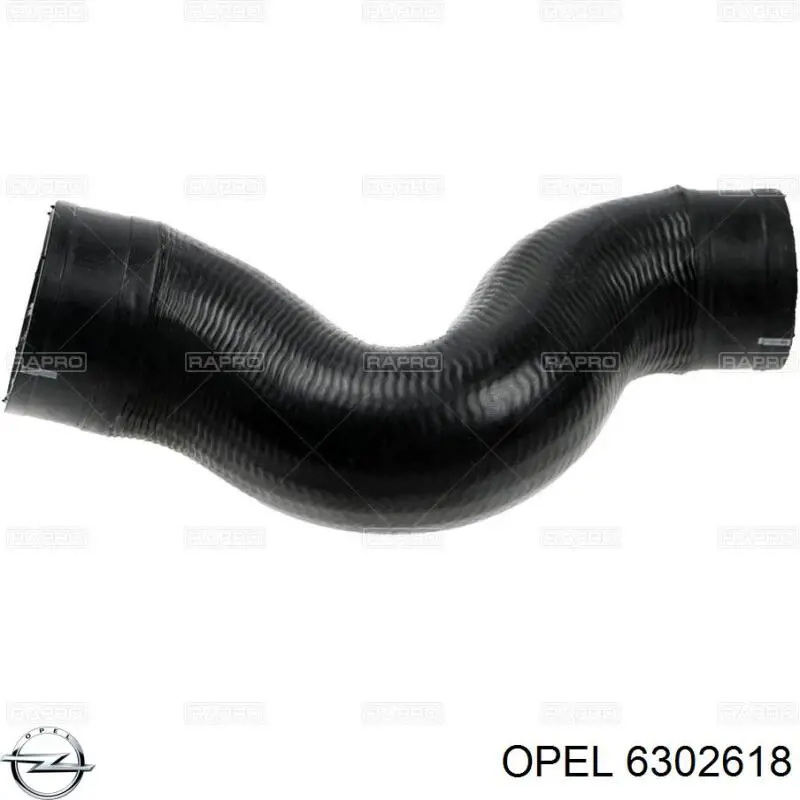 6302618 Opel шланг (патрубок интеркуллера нижний)