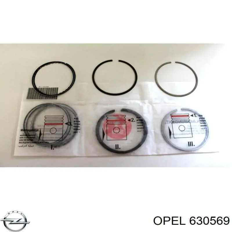 Кольца поршневые STD на 1 цилиндр Opel 630569 цена, от 19.93 USD