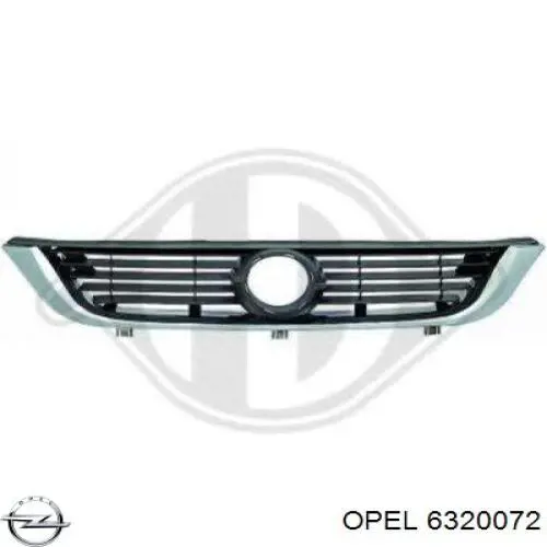 6320072 Opel решетка радиатора