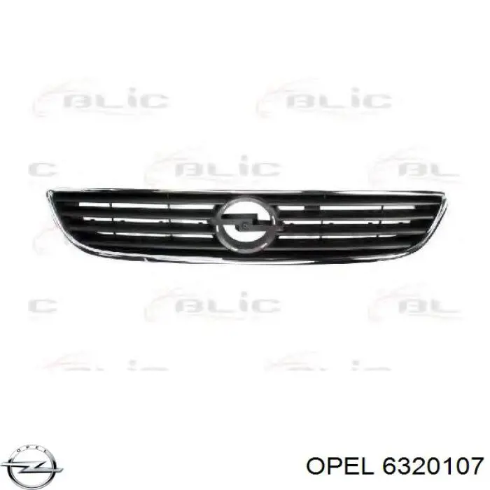 6320107 Opel Решетка радиатора