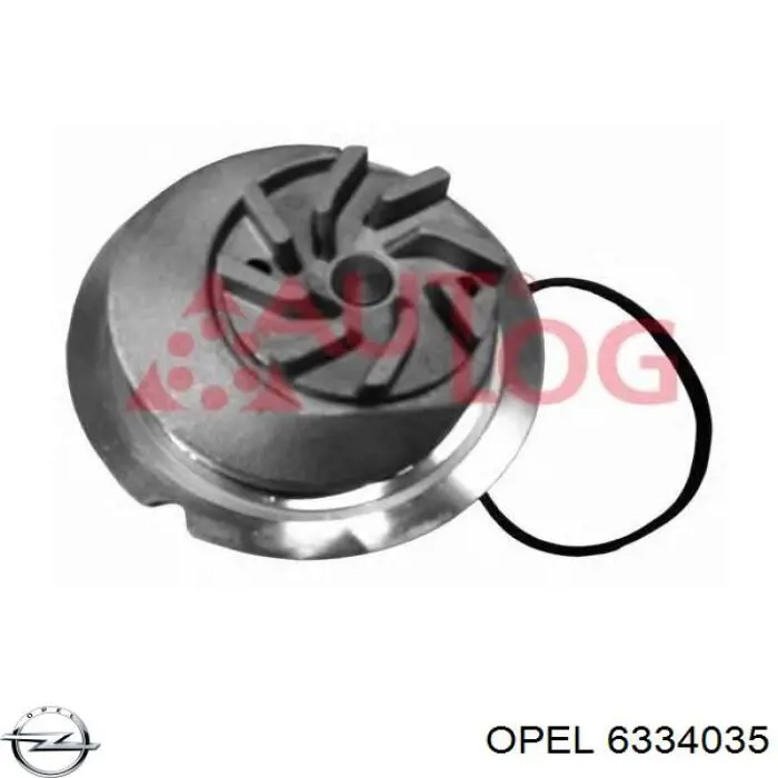 Помпа охлаждения Opel 6334035 цена, от 30.96 USD