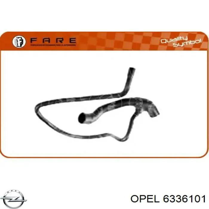 Купить 6336101 Opel Шланг радиатора охлаждения нижний