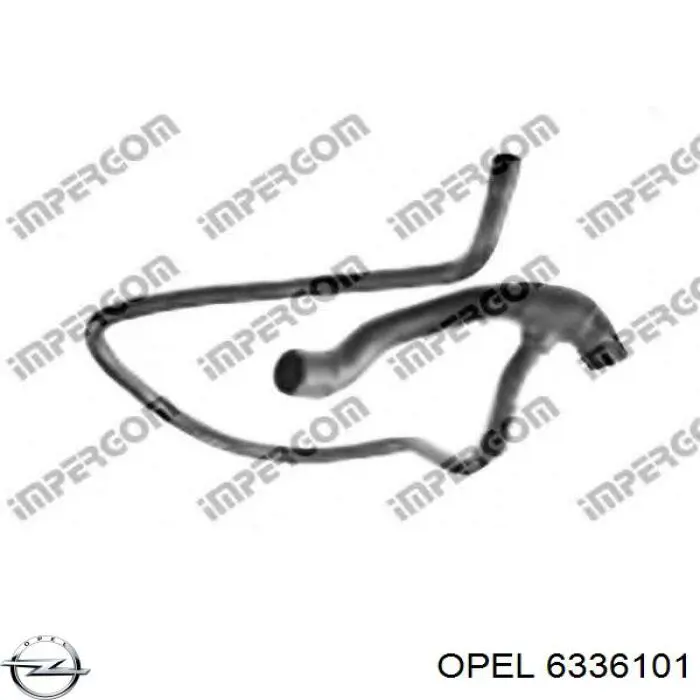 Шланг радиатора, нижний Opel 6336101 цена, от 27.35 USD