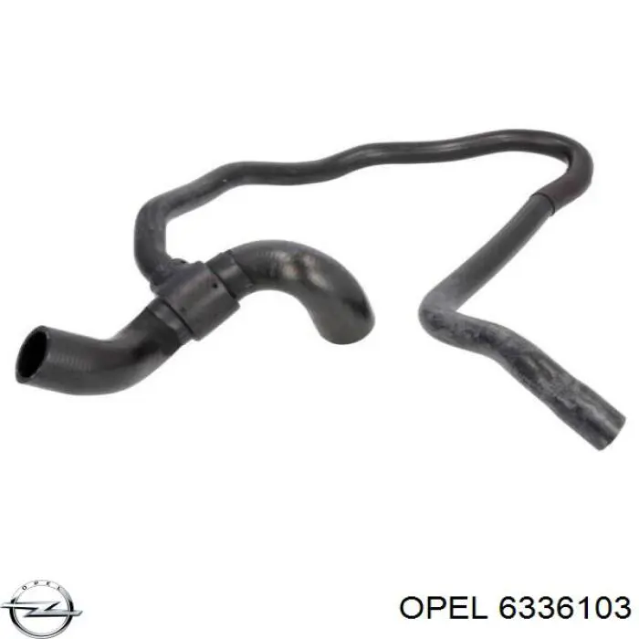 6336103 Opel шланг (патрубок радиатора охлаждения нижний)