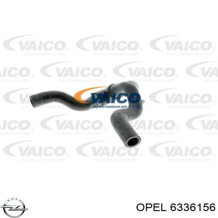 6336156 Opel mangueira superior do tanque de expansão