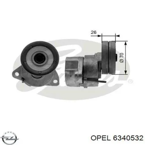 Купить 6340532 Opel Натяжитель приводного ремня