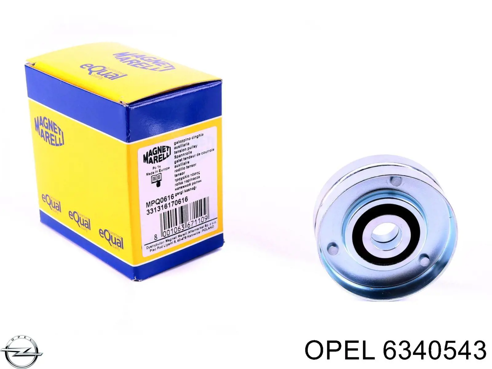Натяжной ролик Opel 6340543 цена, от 46.16 USD