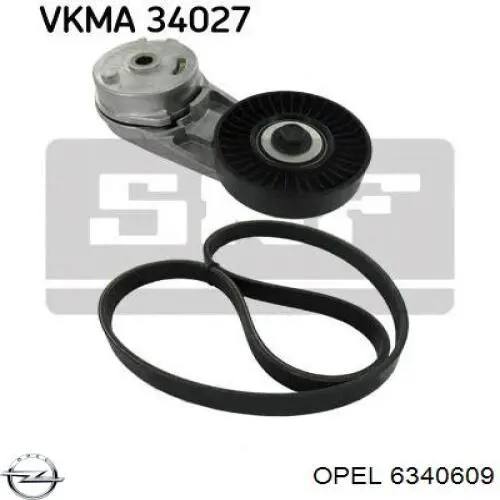Купить 6340609 Opel Ремень генератора