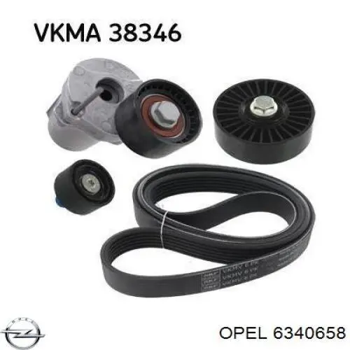 Купить 6340658 Opel Ремень генератора