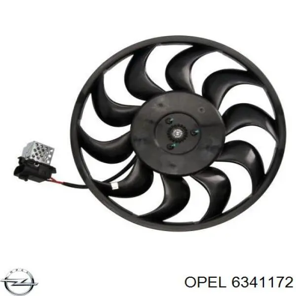 Вентилятор/крыльчатка радиатора охлаждения Opel 6341172 цена, от 104.67 USD