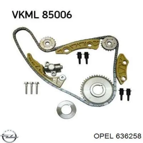 636258 Opel цепь грм балансировочного вала