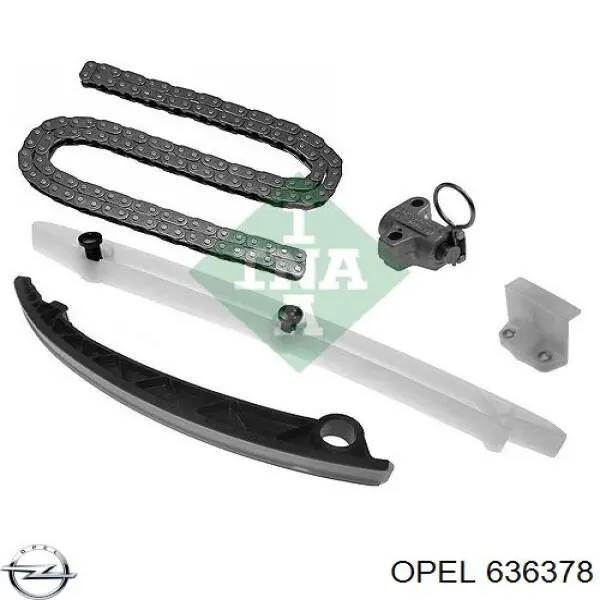 Натяжитель цепи ГРМ Opel 636378 цена, от 18.26 USD