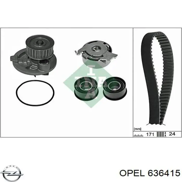 Купить 636415 Opel Ведуший ролик ГРМ